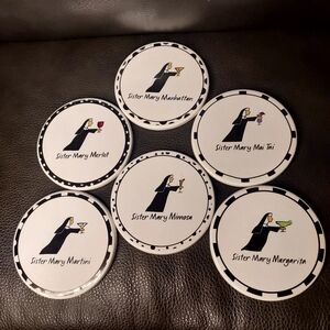 Sister Mary Cocktail Coasters